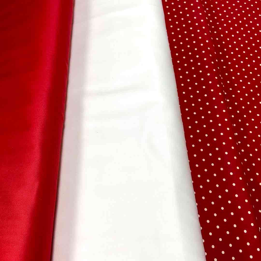 Tissu coton sergé épais uni coloris blanc, 25cm – Image 4