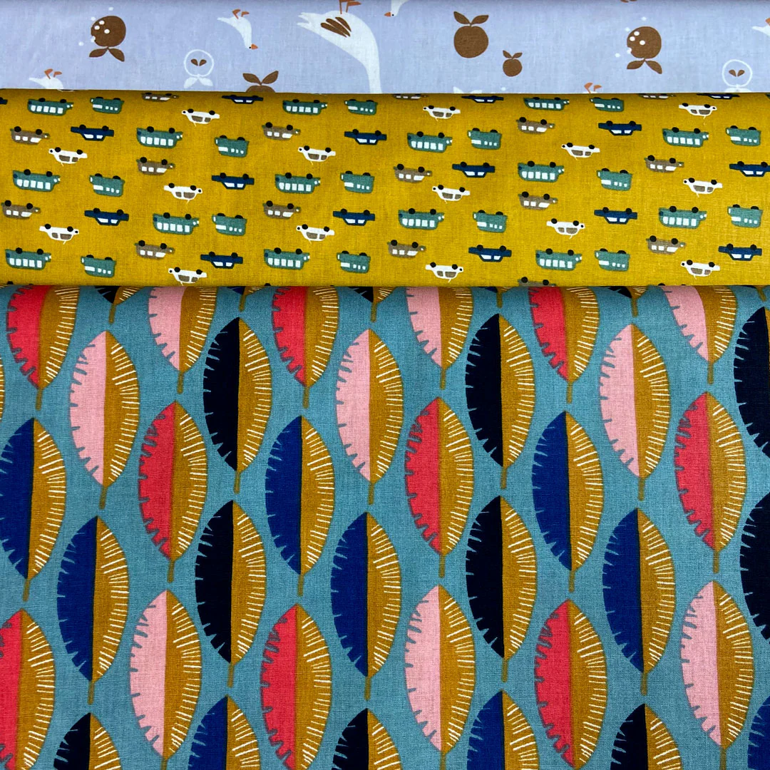 Tissu coton luigi moutarde/veronese motifs voitures, tissu Domotex, 50cm – Image 5