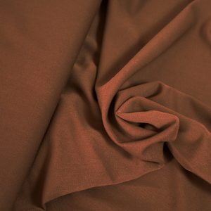 Tissu gabardine uni marron foncé, 50cm