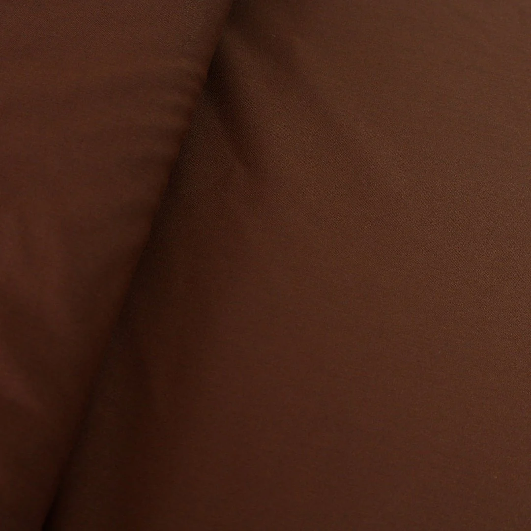 Tissu gabardine uni marron foncé, 50cm – Image 4