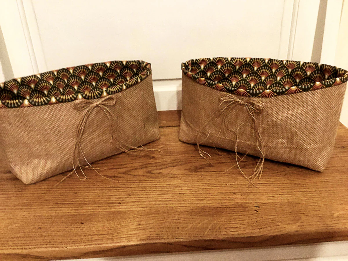 Tissu coton Ginza bronze motifs japonais éventails, fabrication française, 50cm – Image 7