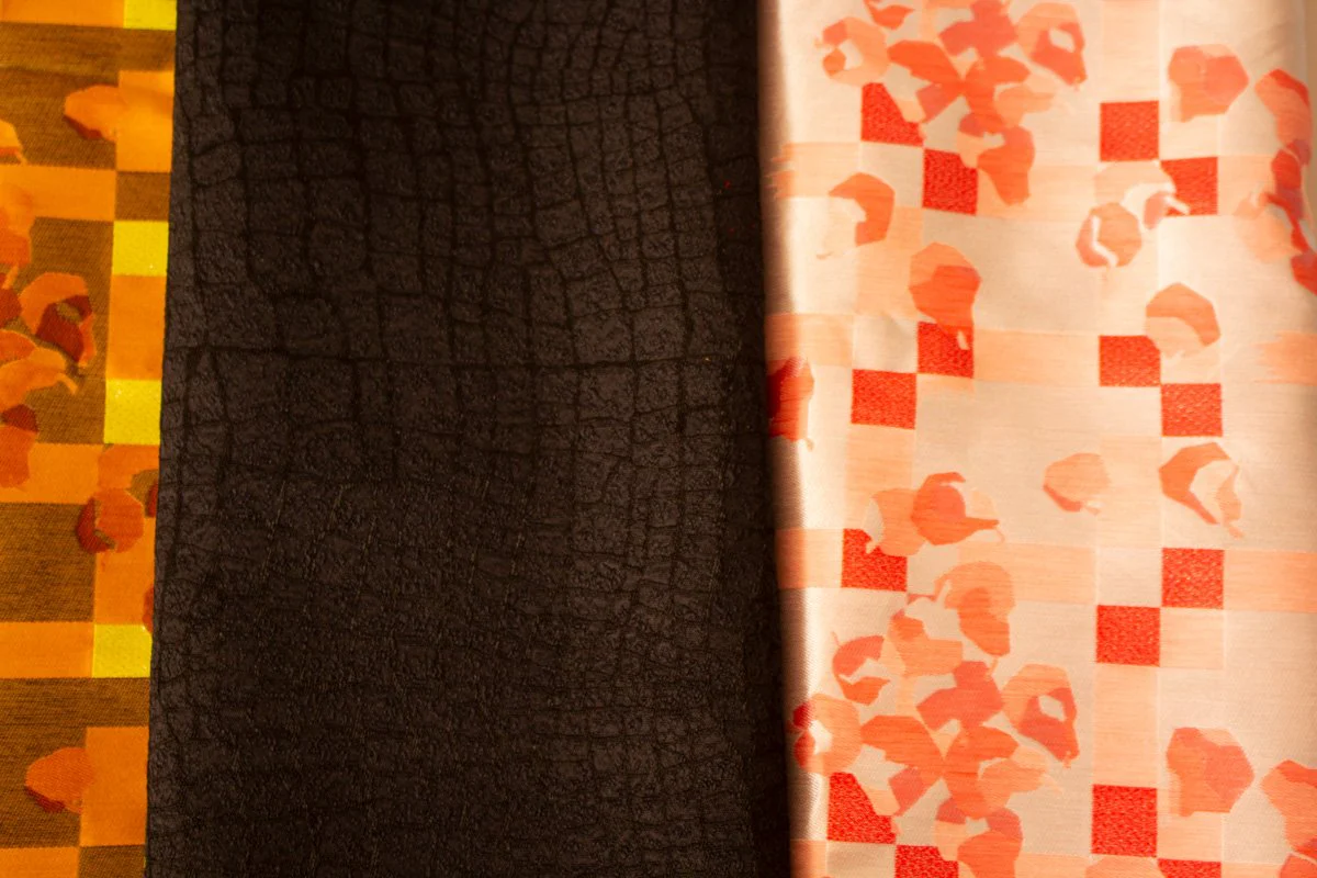 Tissu Jacquard noir – Image 3