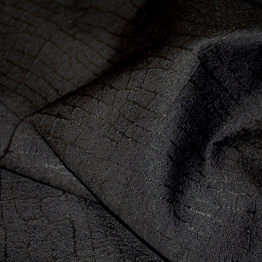 Tissu Jacquard noir – Image 2