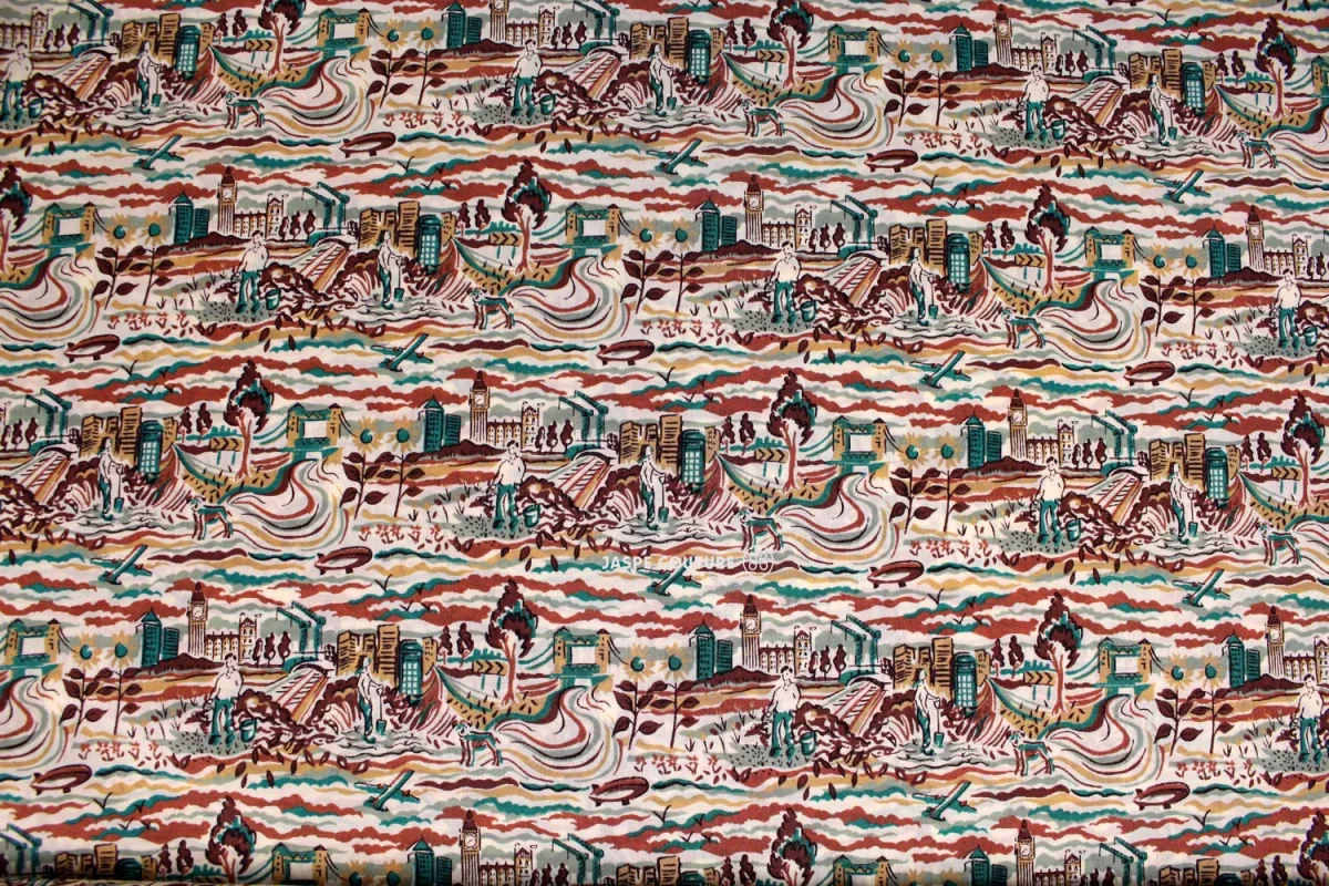 Tissu Liberty Richard and Lyl très joli motif, 10cm – Image 2