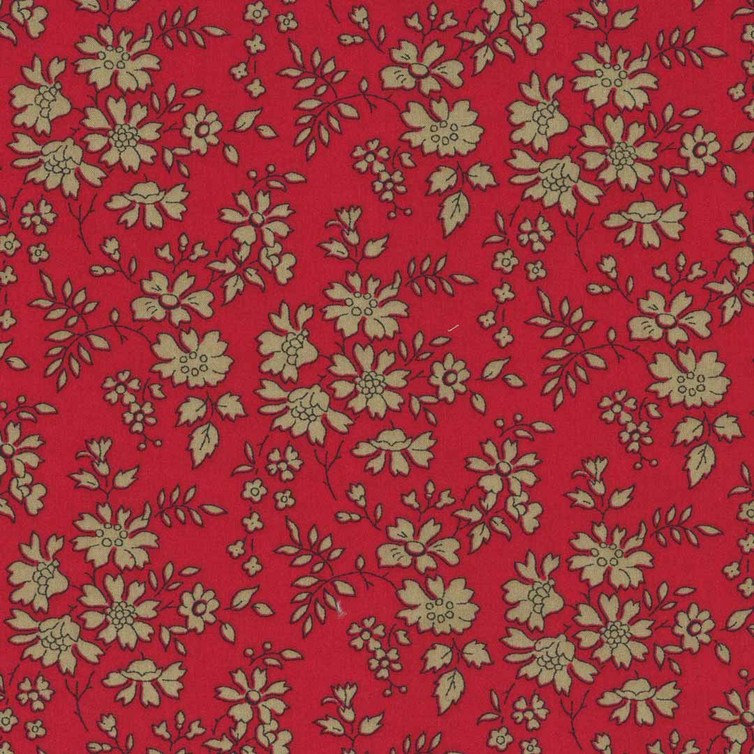 Tissu Liberty Capel rouge, 10cm