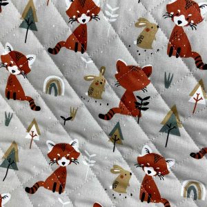 Tissu coton matelassé réversible pour enfants, Padwan/ladino, 50cm