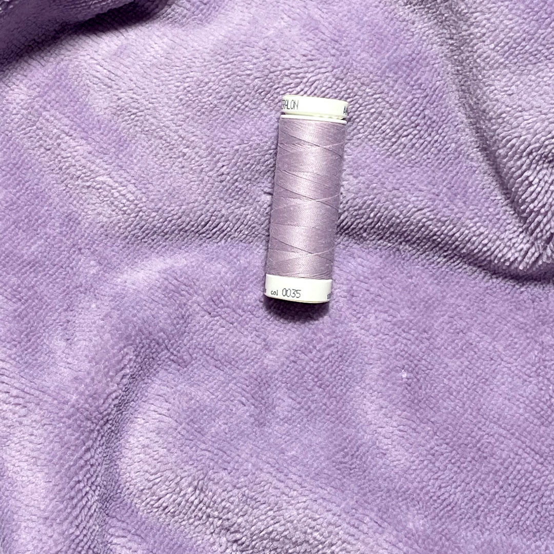 Tissu micro éponge de bambou, Lilas clair, 50cm, Tissu Domotex – Image 3