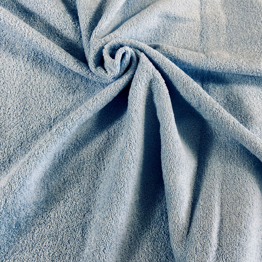 Tissu éponge bouclette, ciel, 100% coton, Tissu Domotex, 50cm – Image 2