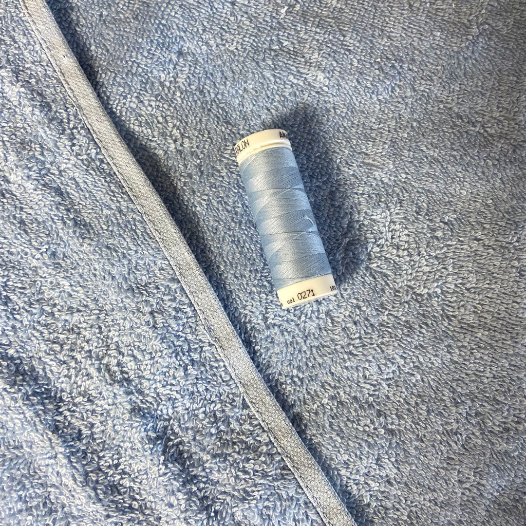 Tissu éponge bouclette, ciel, 100% coton, Tissu Domotex, 50cm – Image 5