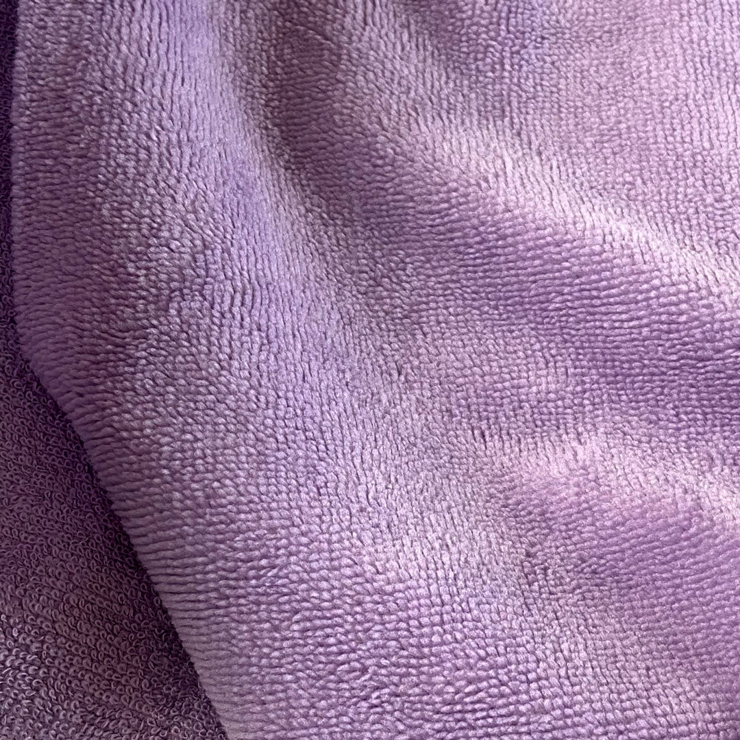 Tissu micro éponge de bambou, Lilas clair, 50cm, Tissu Domotex – Image 2