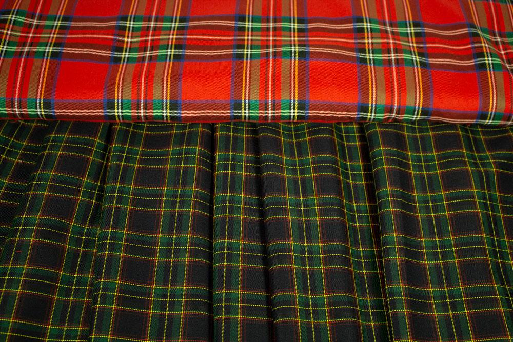 Tissu écossais à carreaux, tissu tartan, vert, 50cm – Image 5