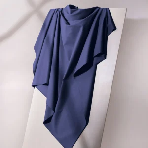 Tissu Gabardine Light Cobalt Atelier Brunette, création française, 50cm
