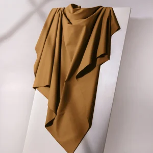 Tissu Gabardine Light Ochre Atelier Brunette, création française, 50cm
