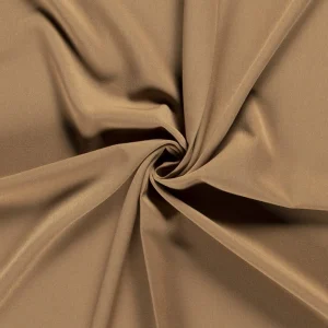 Tissu gabardine uni camel, 50cm