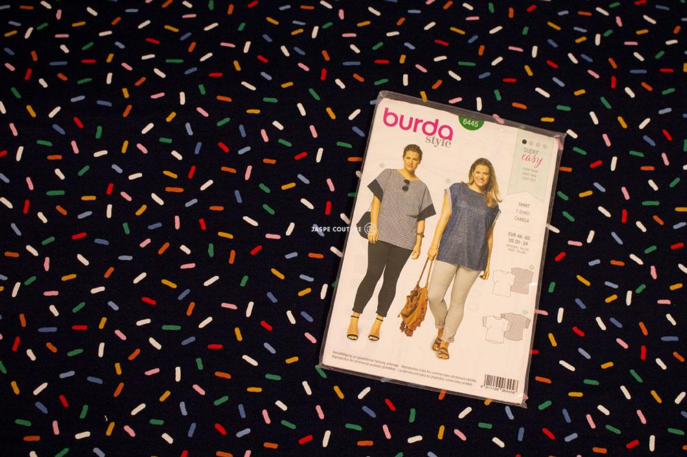 Tissu jersey imprimé extensible, 10cm – Image 3