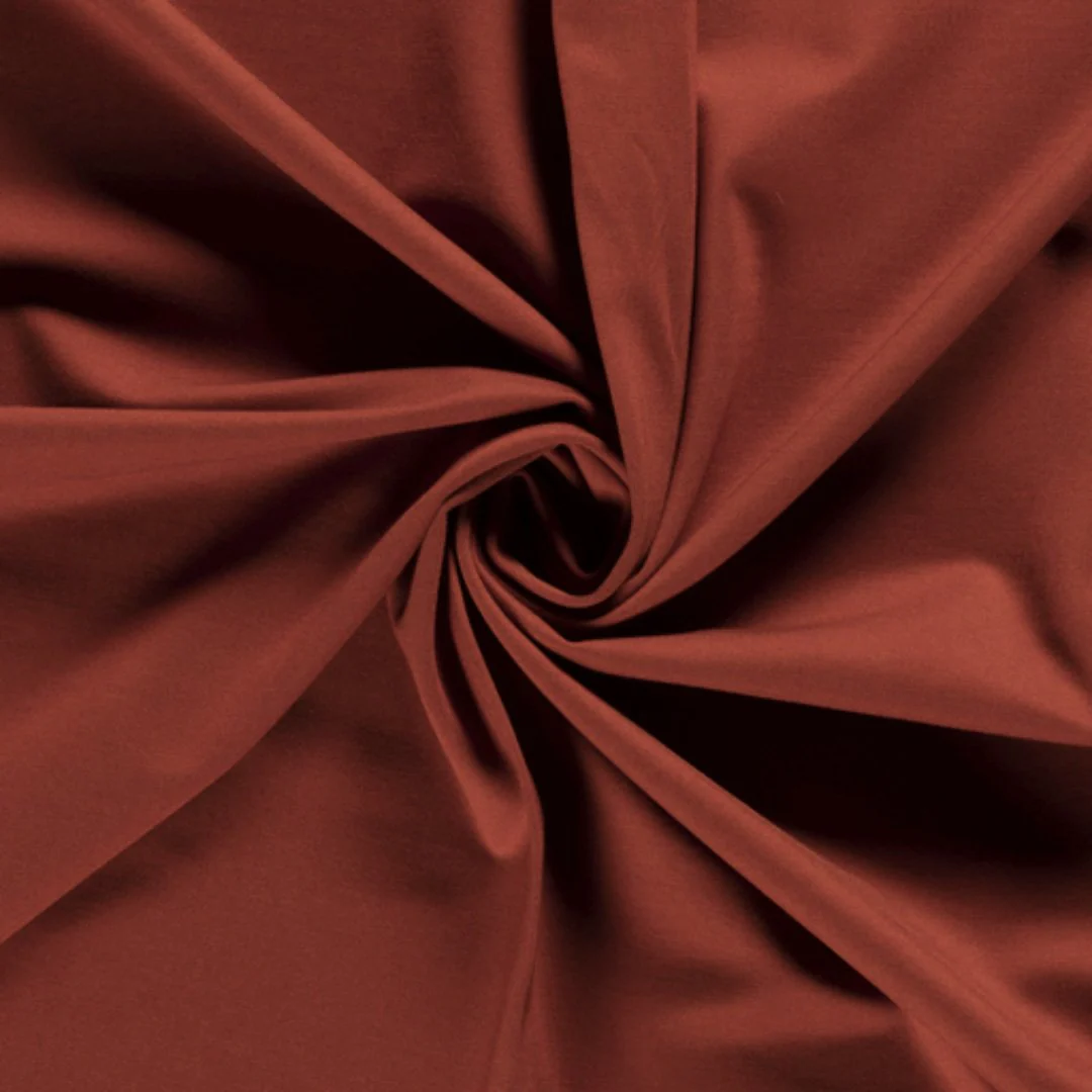 Tissu jersey viscose mélangé, brique, 10cm – Image 2