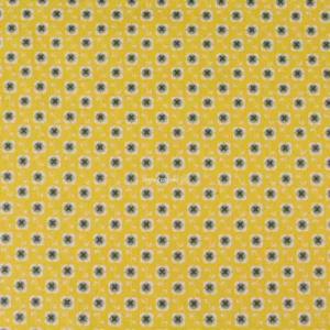 Tissu coton enduit jaune à motif, 50cm Chrystel G Design