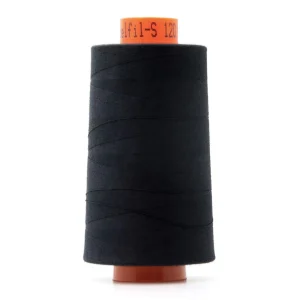 Bobine de fil surjeteuse bleu noir Col 1254, Cône surjeteuse Belfil 5000m