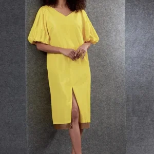 Patron couture femme, patron de robe droite ample Vogue 1798