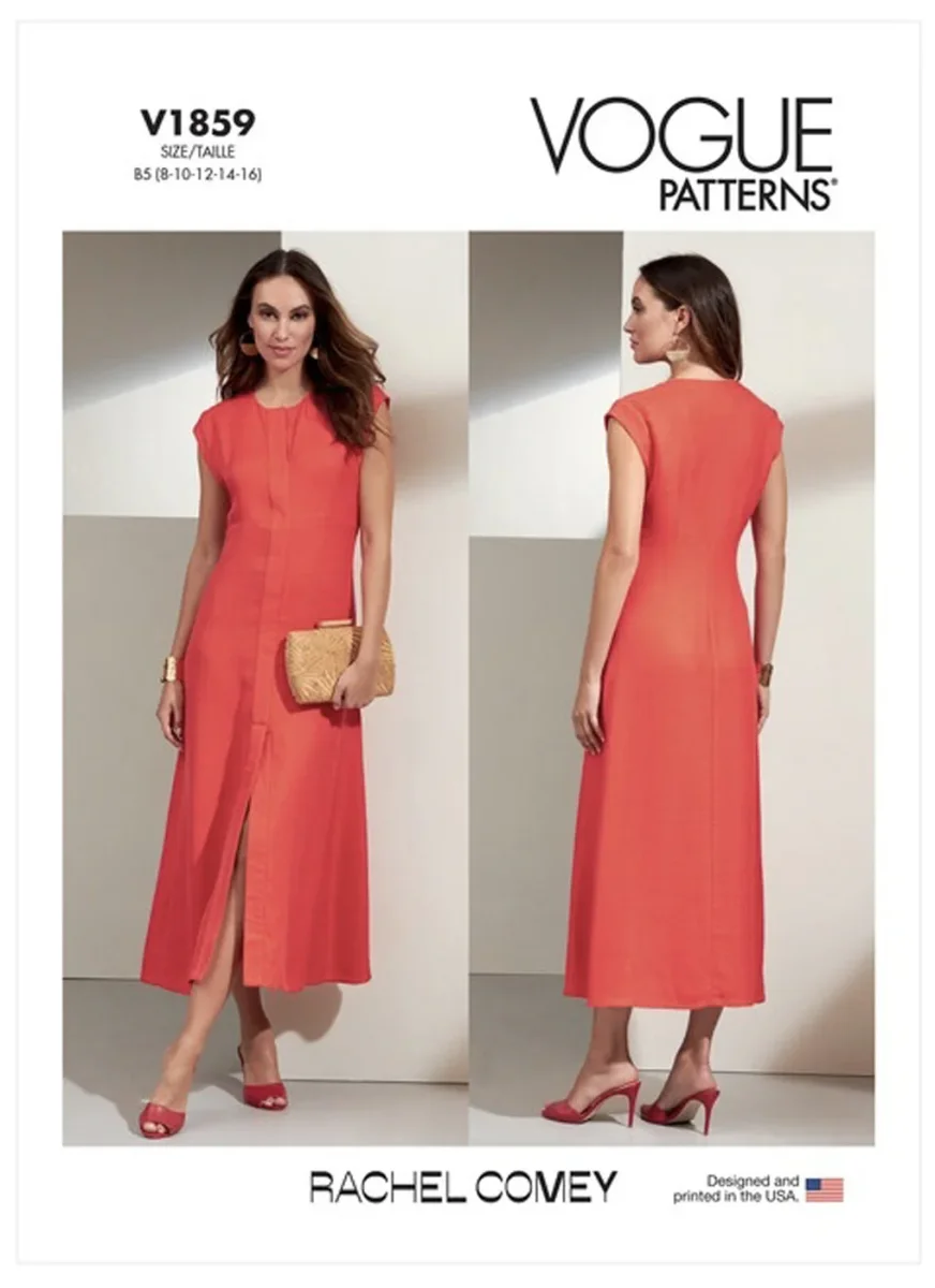 Patron couture femme, patron de robe Vogue 1859 – Image 4