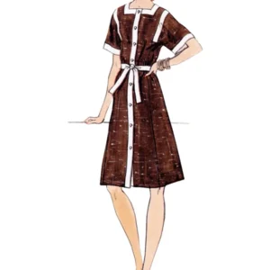 Patron couture robe vintage, robe années 70, Vogue 1948