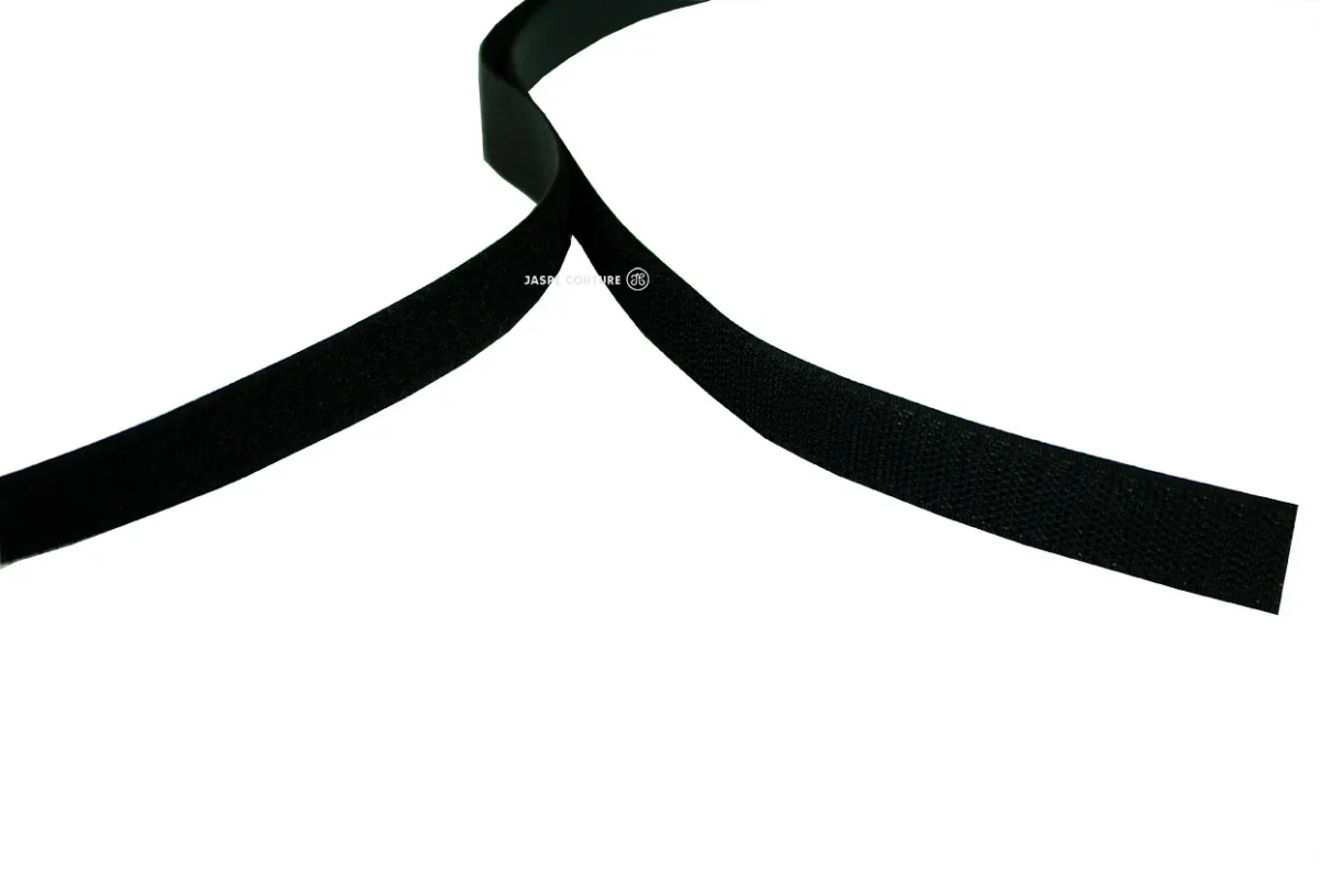 Velcro à coudre, ruban auto agrippant 20mm noir – Image 2