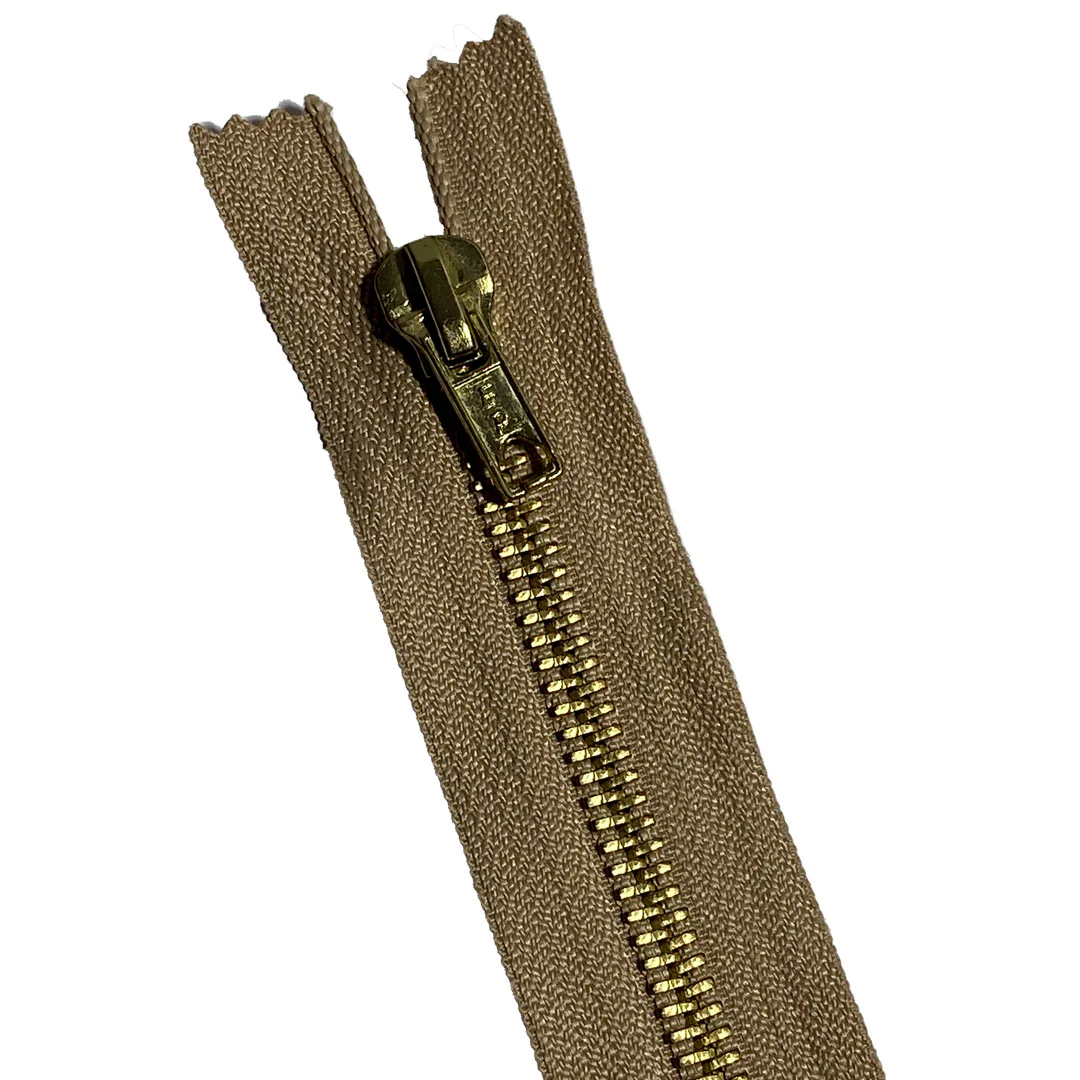 Fermeture Eclair métal Jeans beige clair, 6mm, Z14/940 – Image 2