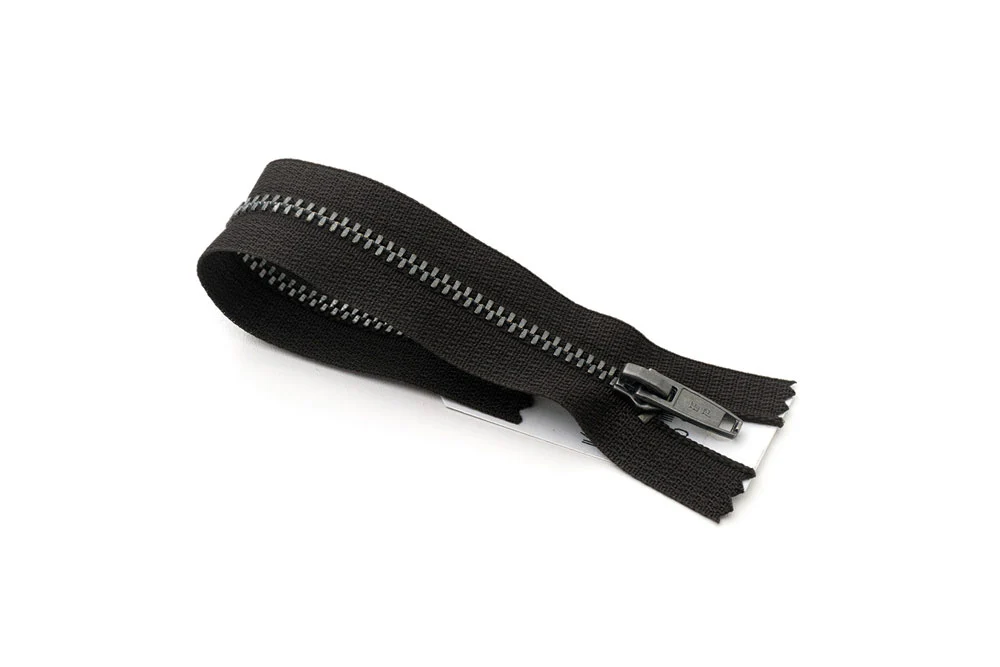 Fermeture Eclair séparable noir maille 4mm, Z27 – Image 2