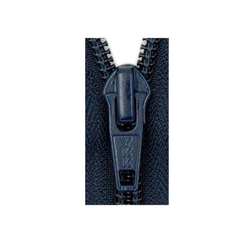 Zip Fermeture éclair au mètre YKK, marine, maille nylon/spirale 6mm +2 curseurs – Image 6