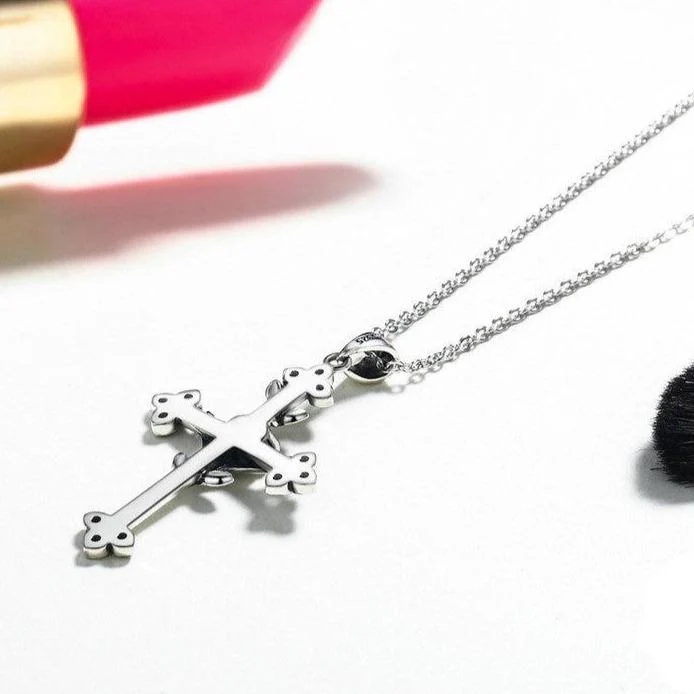 Collier croix rose – Image 4