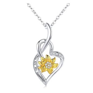 Collier fleur jaune