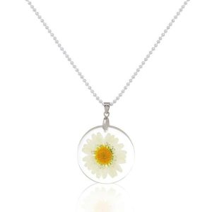 Collier fleur naturelle