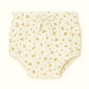 Culotte bloomer bébé personnalisable en gaze de coton à fleurs