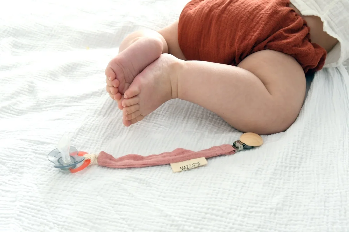 Culotte bloomer bébé personnalisable en gaze de coton terracotta – Image 4