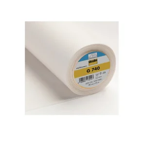 Vlieseline Entoilage thermocollant tissé G740 blanc cassé ou écru, 50cm