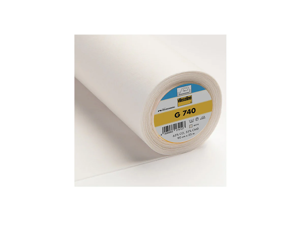 Vlieseline Entoilage thermocollant tissé G740 blanc cassé ou écru, 50cm