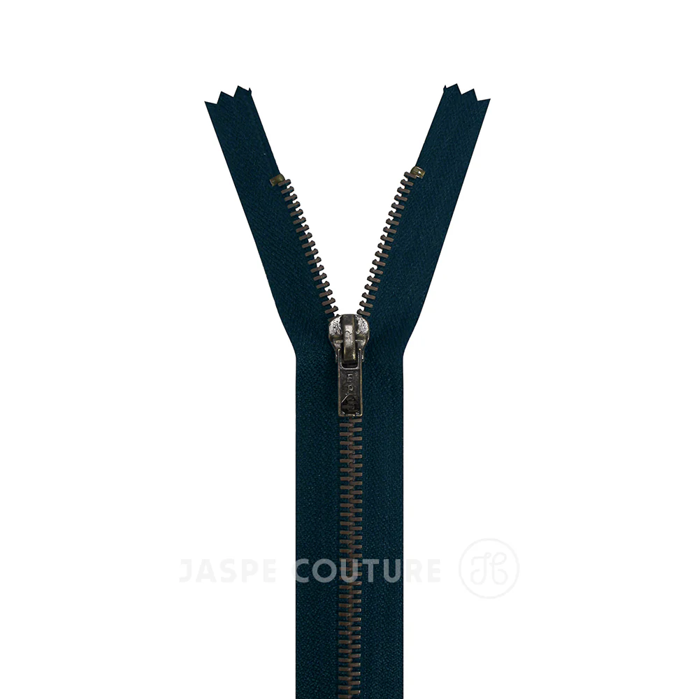 Fermeture Eclair Jeans Bleu marine, 6mm, Z14/570 – Image 2