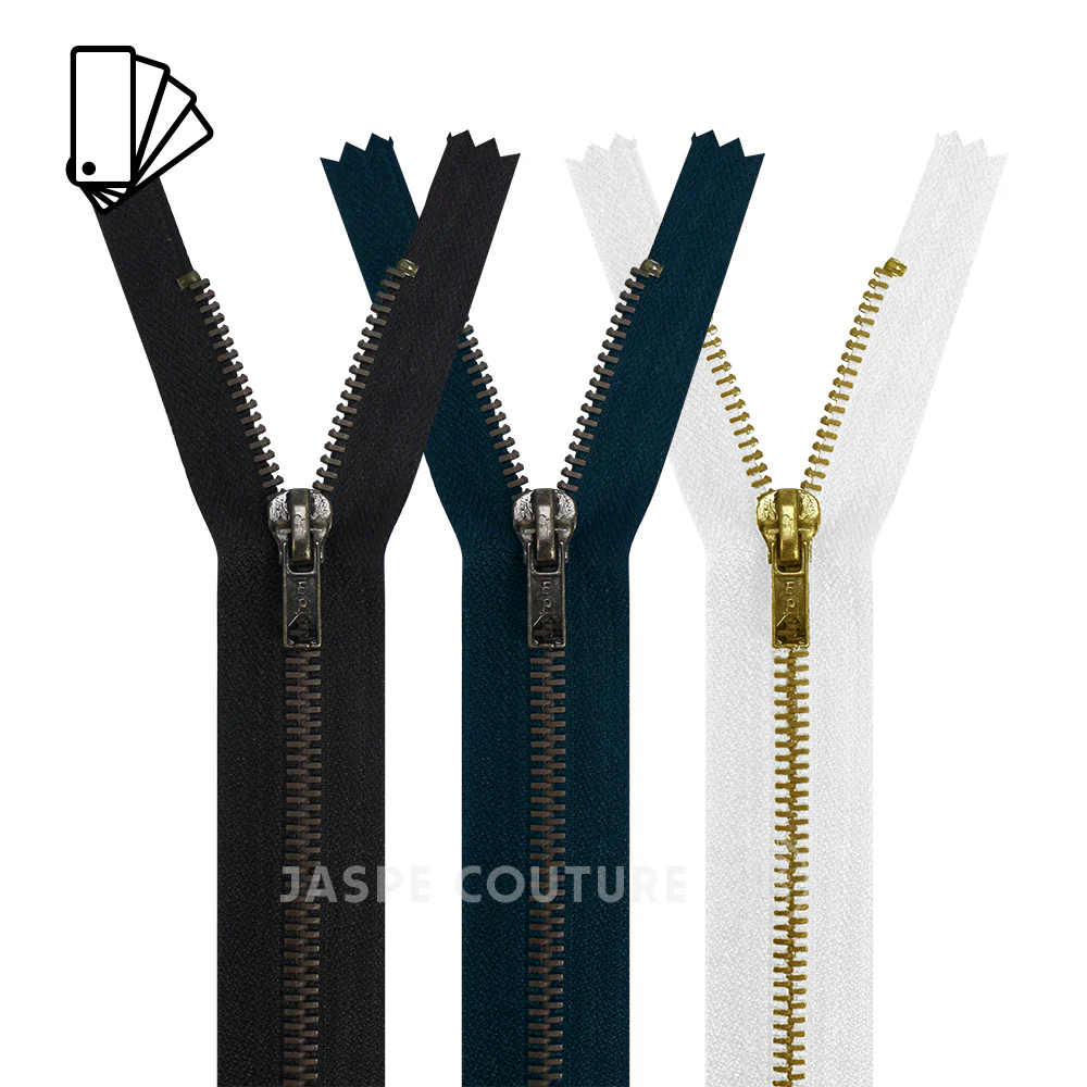 Fermeture Eclair Jeans noir, 6mm, Z14 – Image 3