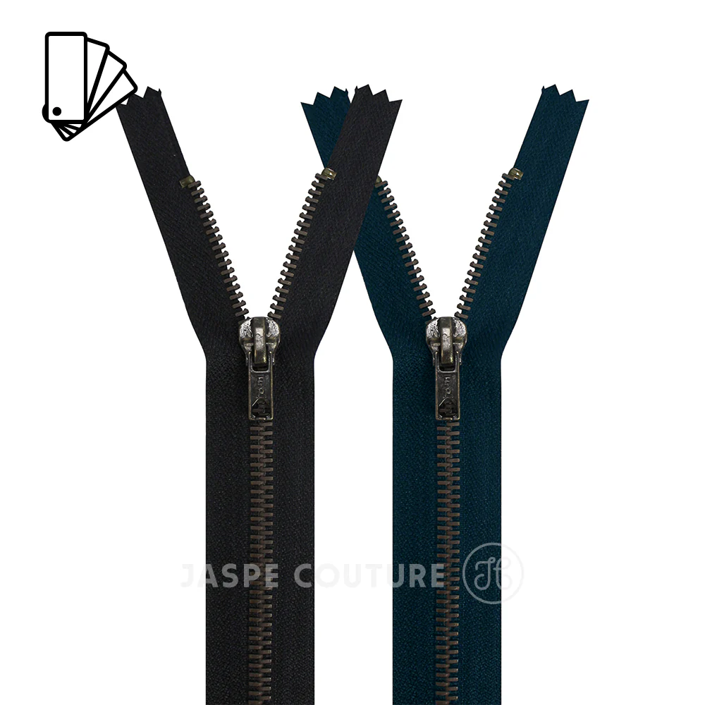 Fermeture Eclair Jeans noir, 6mm, Z14 – Image 4