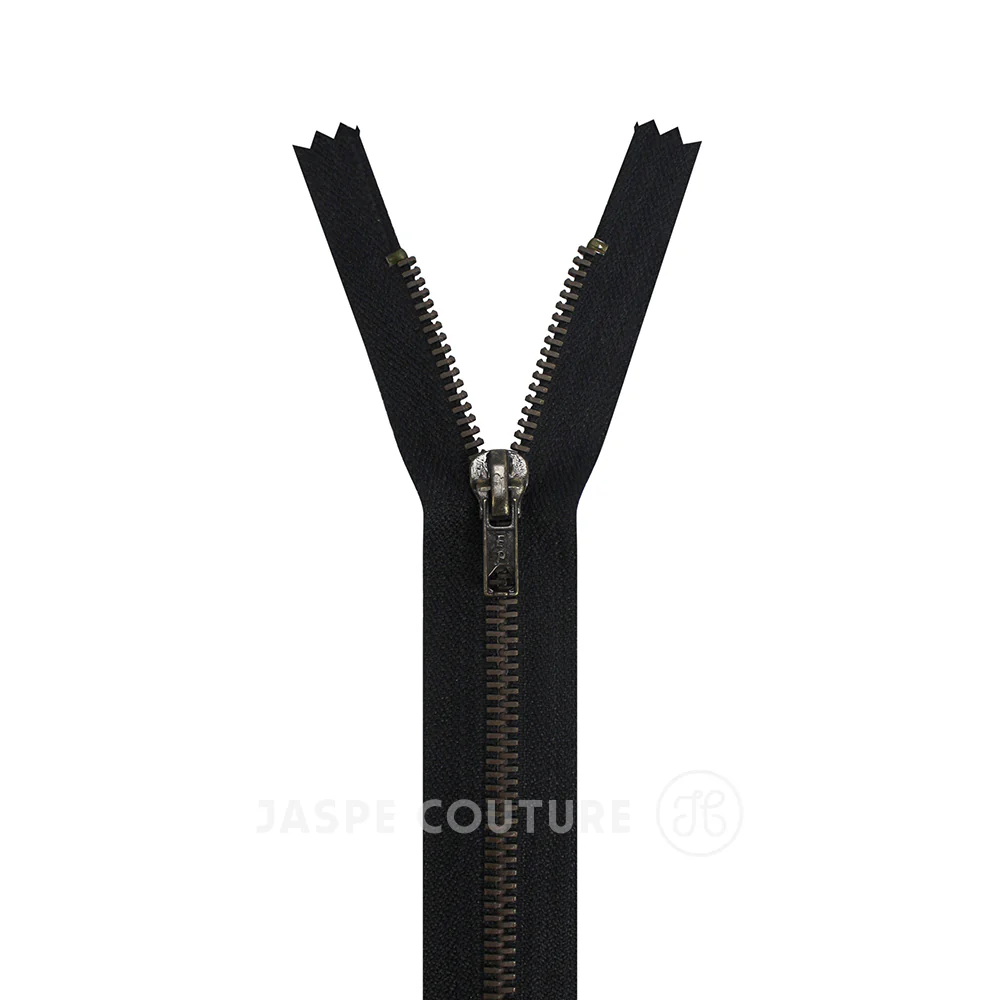 Fermeture Eclair Jeans noir, 6mm, Z14 – Image 2