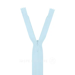 Fermeture éclair invisible bleu azur