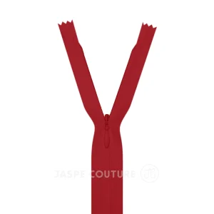 Fermeture éclair invisible rouge sang, Z41/850