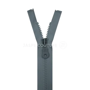 Fermeture éclair séparable moulée gris foncé Col 440