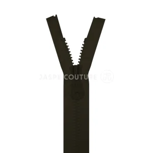 Fermeture éclair séparable moulée kaki foncé Col 765