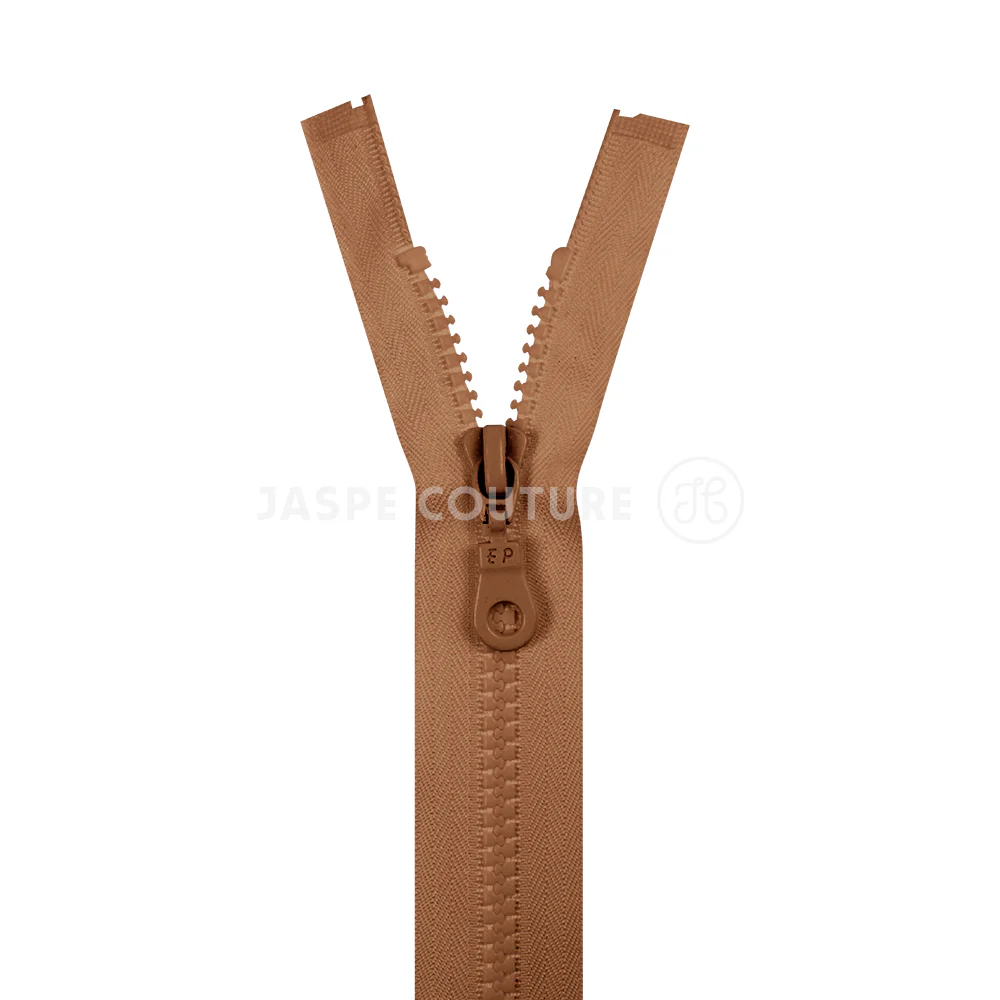 Fermeture éclair séparable moulée havane Col 963 – Image 2