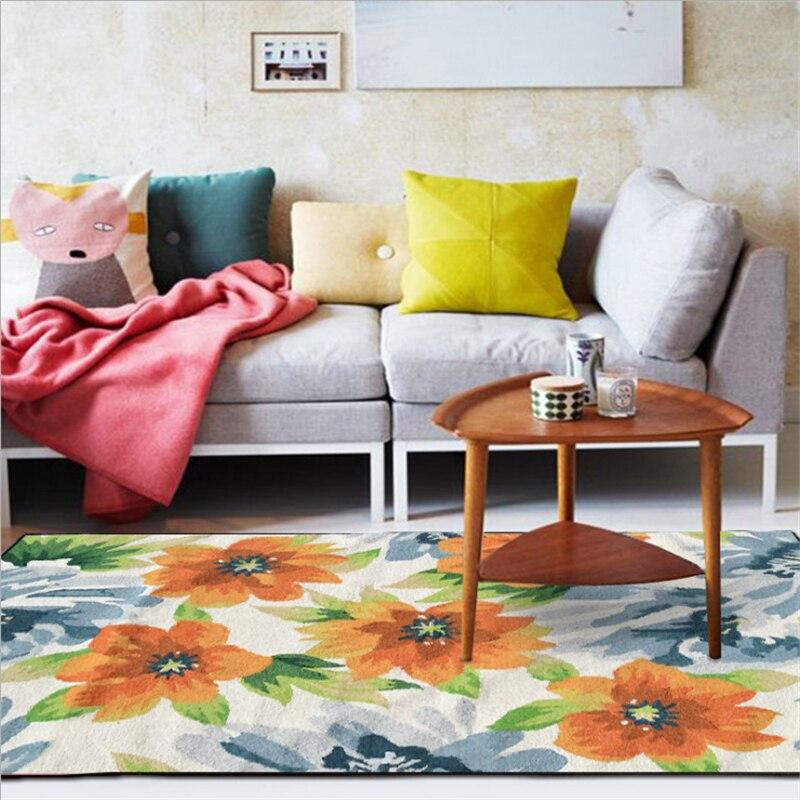 Grand tapis motifs fleurs – Image 4