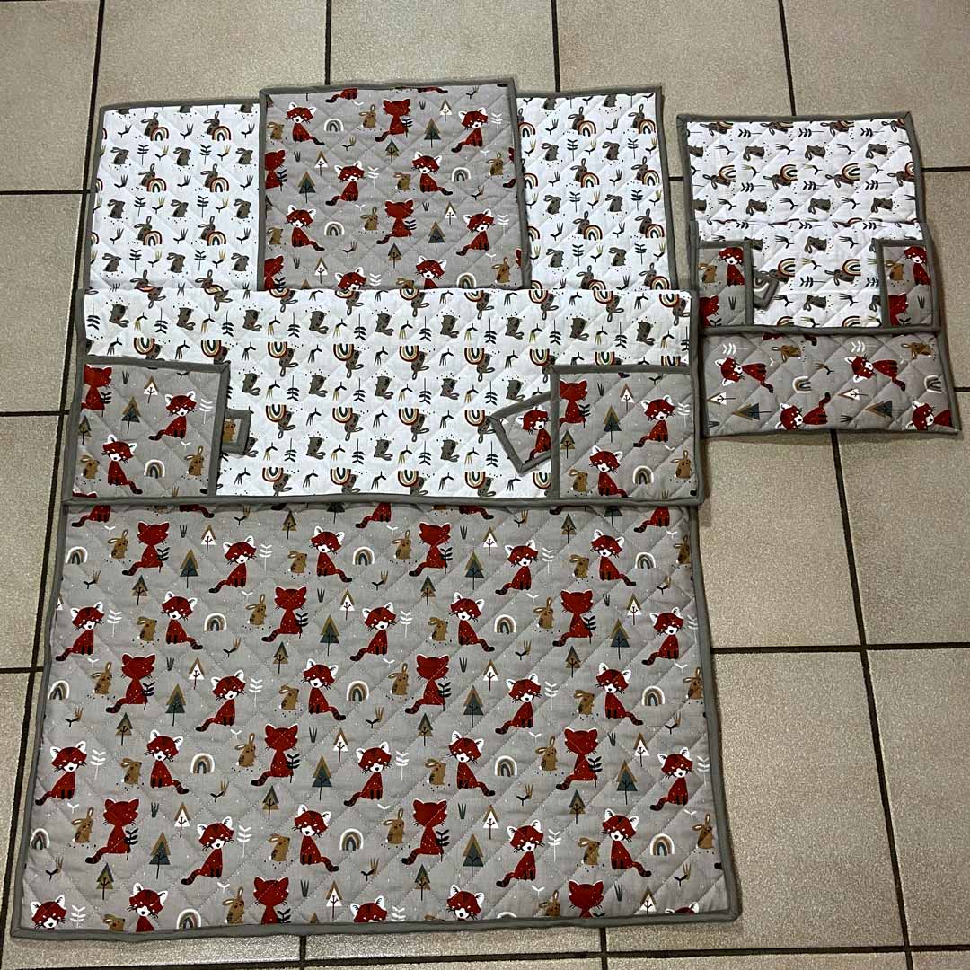 Tissu coton matelassé réversible pour enfants, Padwan/ladino, 50cm – Image 5