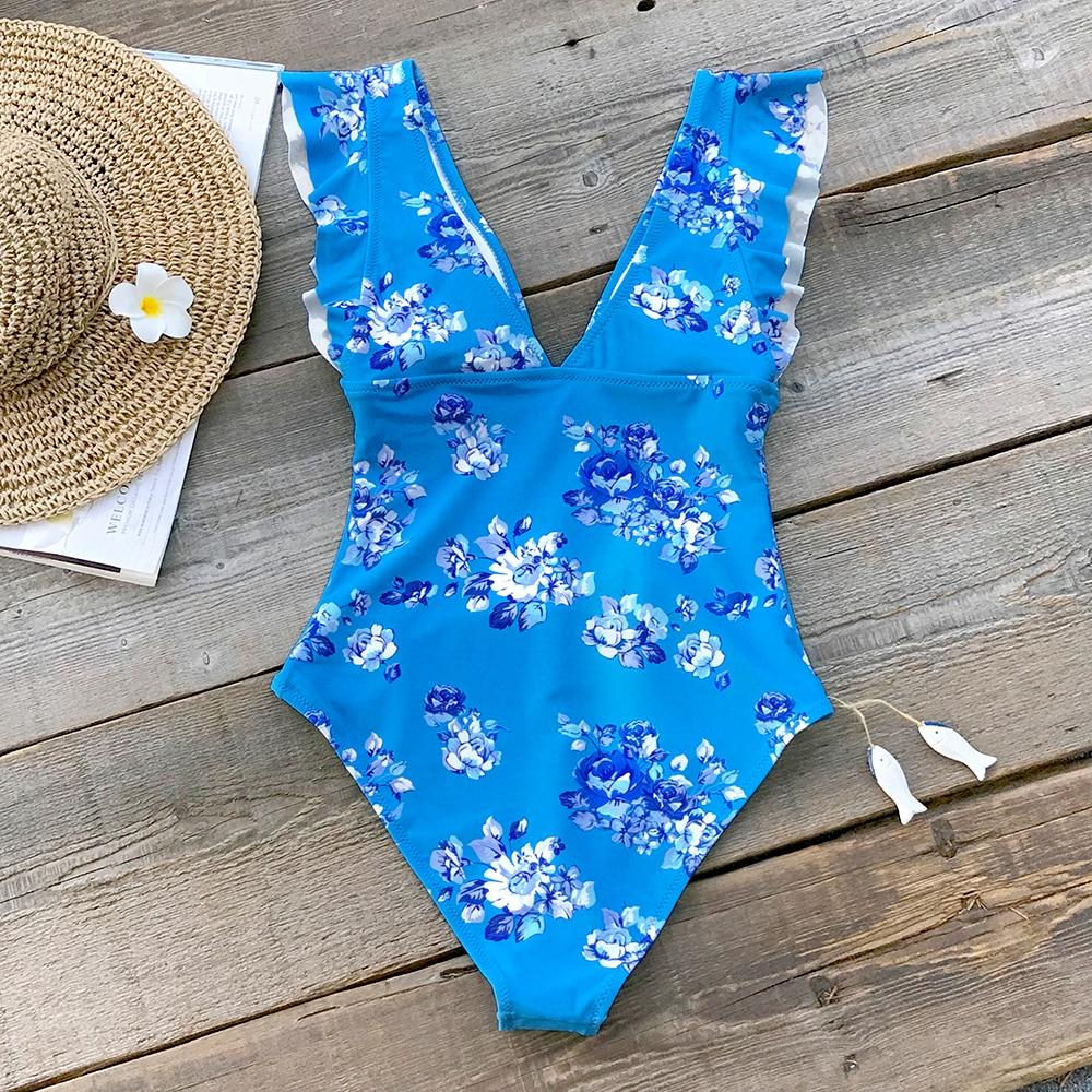 Maillot de bain bleu fleur – Image 4