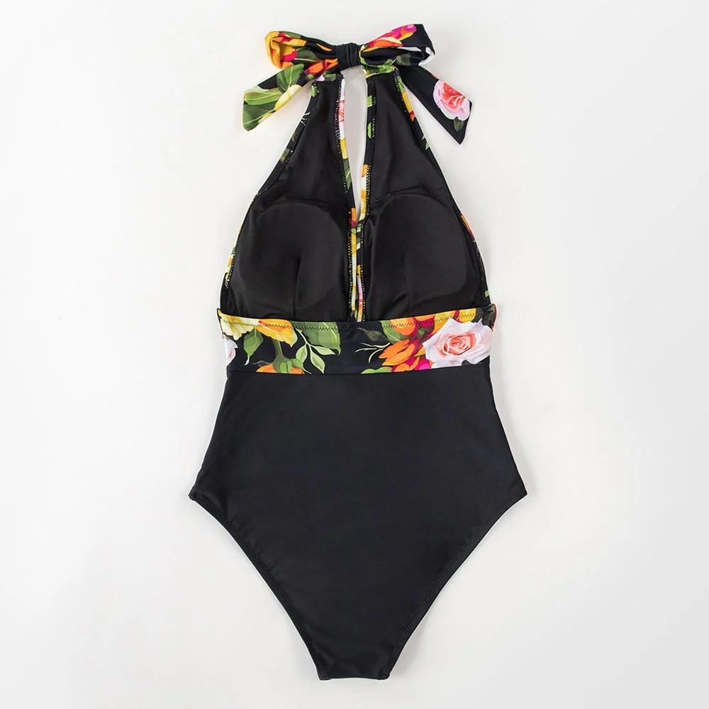 Maillot de bain fleuri 1 pièce – Image 4