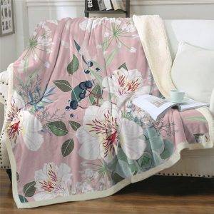 Plaid Couverture bébé fleur